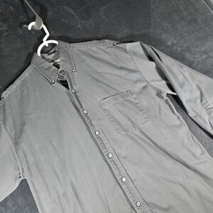 Lee Dungarees Button Down Shirt‎ Long Sleeve Casual Work Big Shirt M